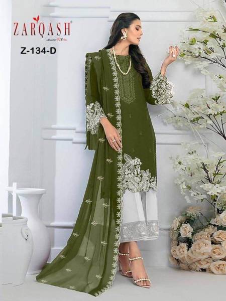 Zarqash Z 134 Readymade Pakistani Suits Catalog
